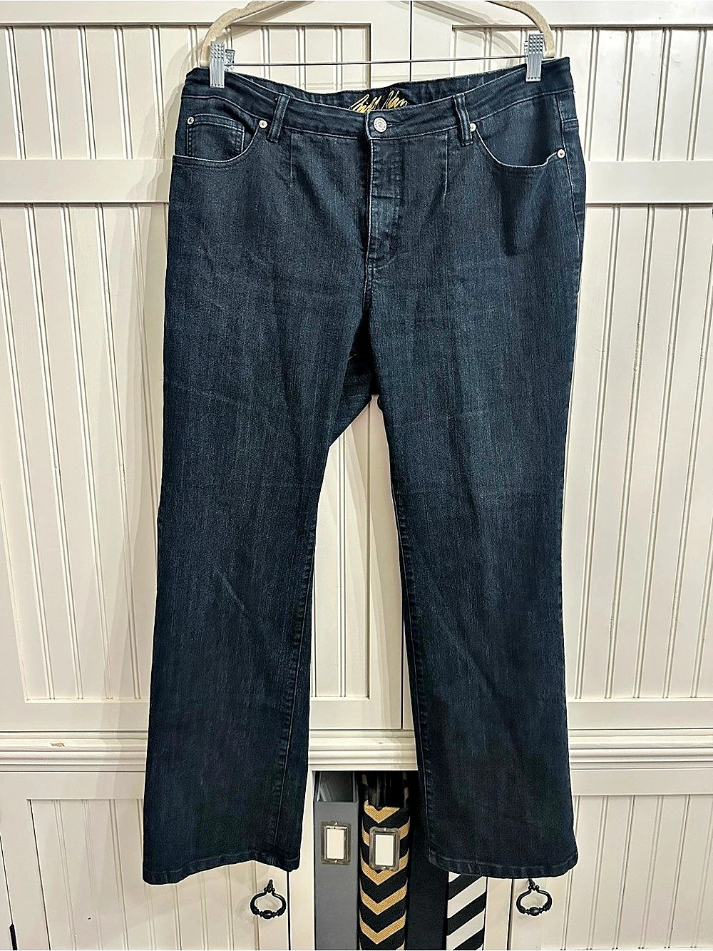 Bill Blass Women's Boot Cut Jeans Blue Size 18W